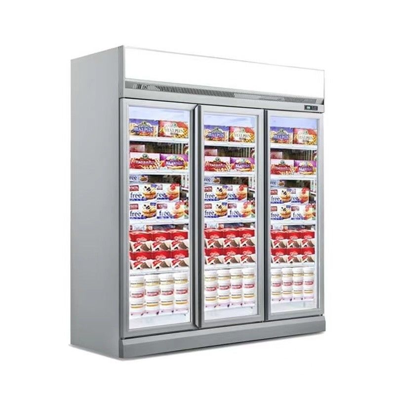 Display commerciale porta di vetro vetrina Bevande refrigerante Display commerciale frigorifero Display congelatori
