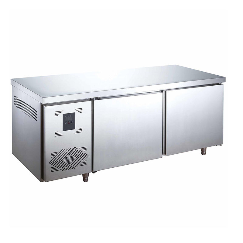 Tavolo refrigerato in acciaio inox per pizza e pasticceria