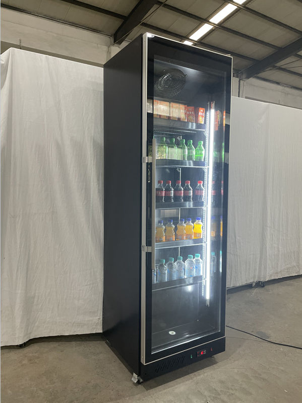 Frigorifero per bevande con porta singola in vetro di lusso da 560L, unità di refrigerazione per supermercati, unità di raffreddamento ad aria