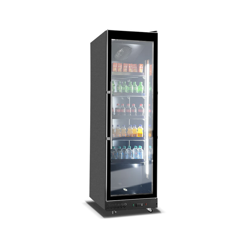 Frigorifero per bevande con porta singola in vetro di lusso da 560L, unità di refrigerazione per supermercati, unità di raffreddamento ad aria